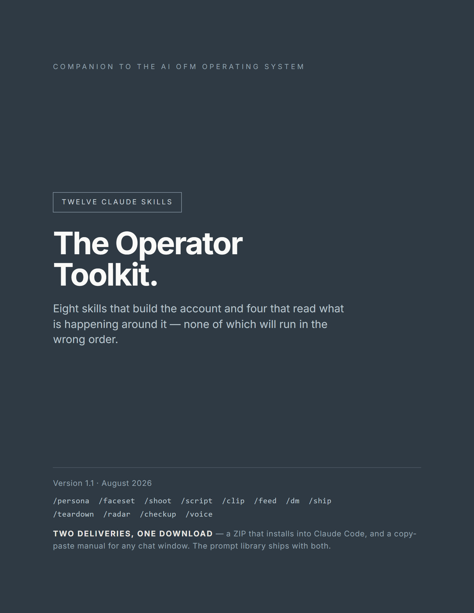 Cover of AI OFM OS The Operator Toolkit